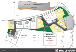 terrain à la vente -   48300  LANGOGNE, surface 732 m2 vente terrain - UBI425518768